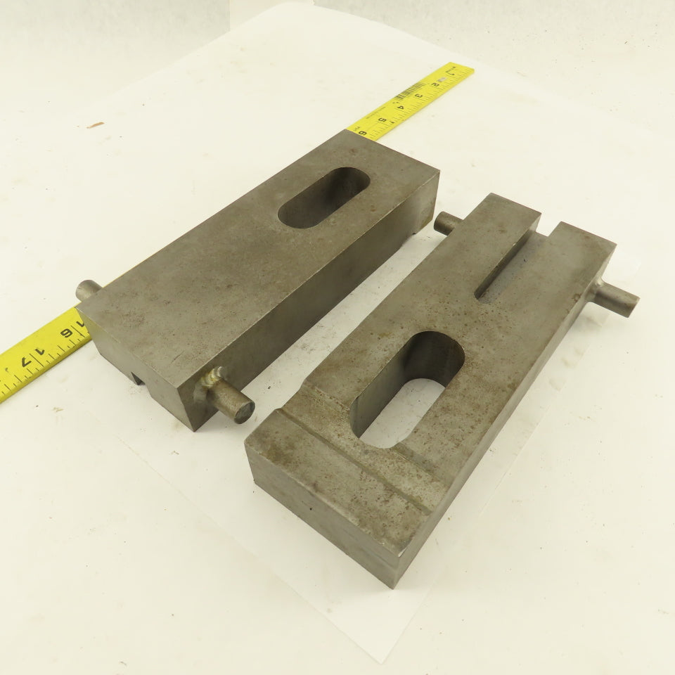 Custom Fab Slotted Heel Hold Down Strap Clamp 8-1/4" x 3" Lot Of 2