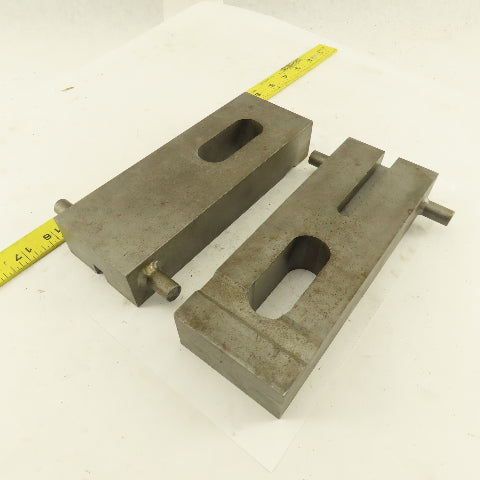 Custom Fab Slotted Heel Hold Down Strap Clamp 8-1/4" x 3" Lot Of 2