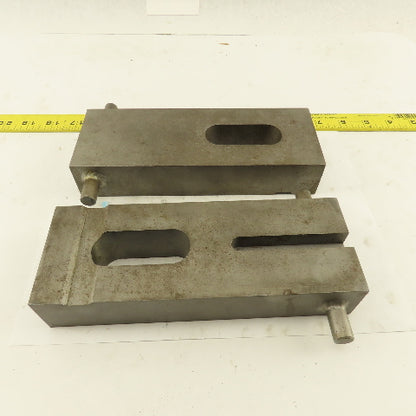 Custom Fab Slotted Heel Hold Down Strap Clamp 8-1/4" x 3" Lot Of 2