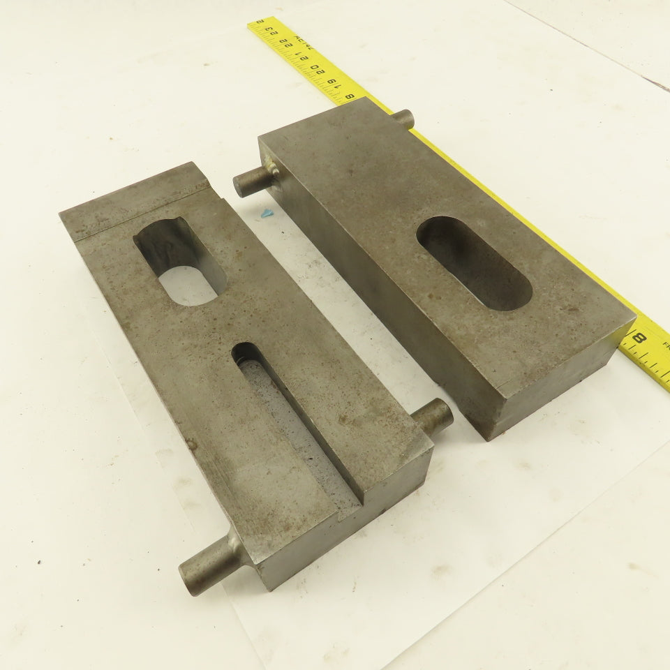 Custom Fab Slotted Heel Hold Down Strap Clamp 8-1/4" x 3" Lot Of 2