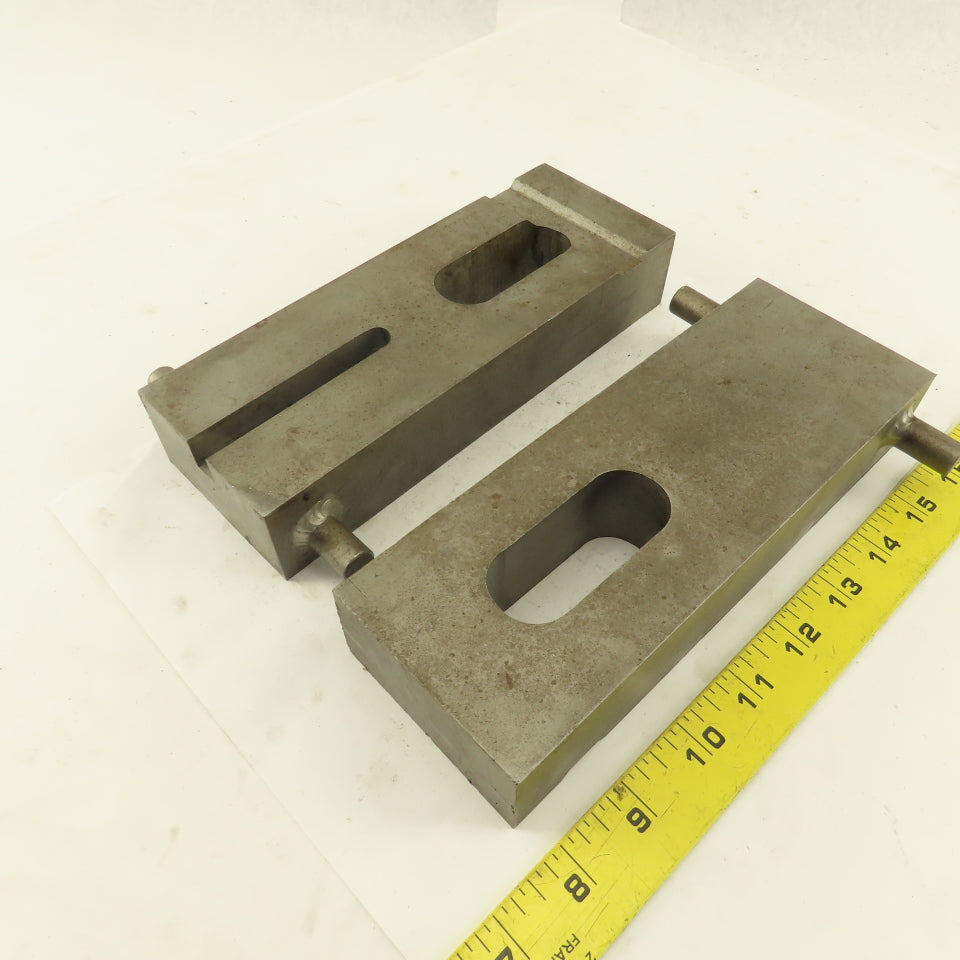 Custom Fab Slotted Heel Hold Down Strap Clamp 8-1/4" x 3" Lot Of 2