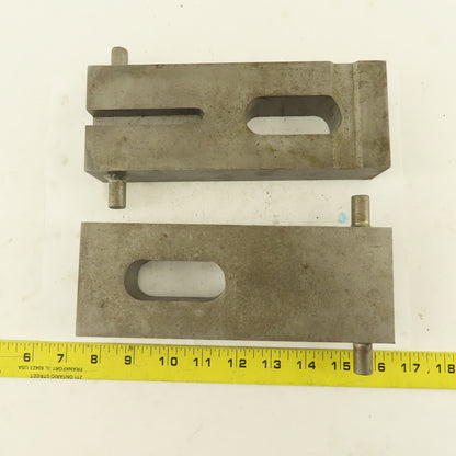 Custom Fab Slotted Heel Hold Down Strap Clamp 8-1/4" x 3" Lot Of 2