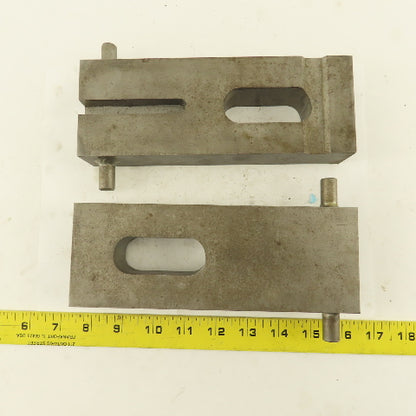 Custom Fab Slotted Heel Hold Down Strap Clamp 8-1/4" x 3" Lot Of 2