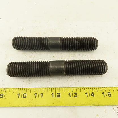1"-8 x 6" Double Ended Threaded Stud Center Flats Lot Of 2