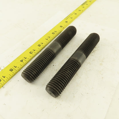 1"-8 x 6" Double Ended Threaded Stud Center Flats Lot Of 2