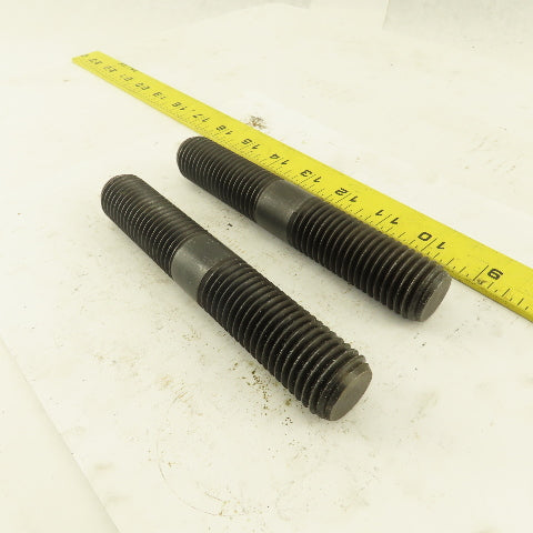 1"-8 x 6" Double Ended Threaded Stud Center Flats Lot Of 2