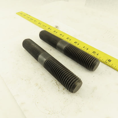 1"-8 x 6" Double Ended Threaded Stud Center Flats Lot Of 2