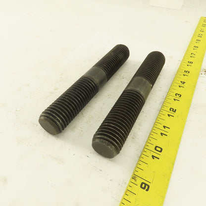 1"-8 x 6" Double Ended Threaded Stud Center Flats Lot Of 2