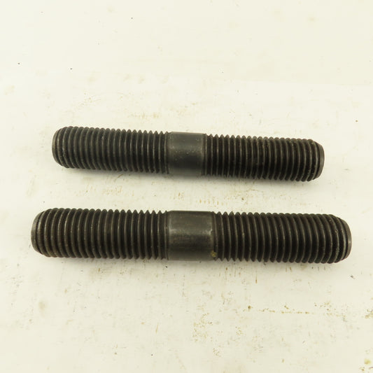 1"-8 x 6" Double Ended Threaded Stud Center Flats Lot Of 2