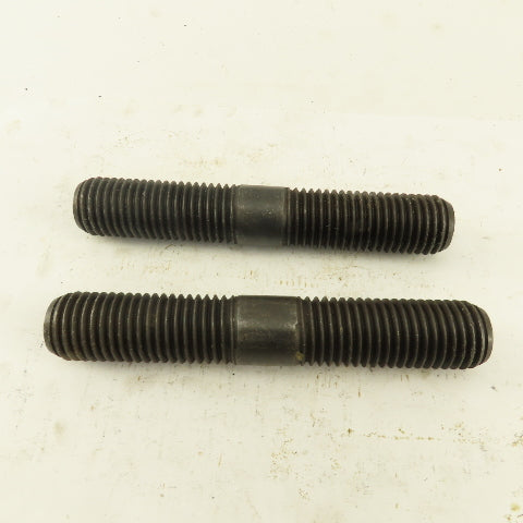 1"-8 x 6" Double Ended Threaded Stud Center Flats Lot Of 2