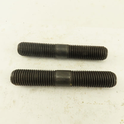 1"-8 x 6" Double Ended Threaded Stud Center Flats Lot Of 2
