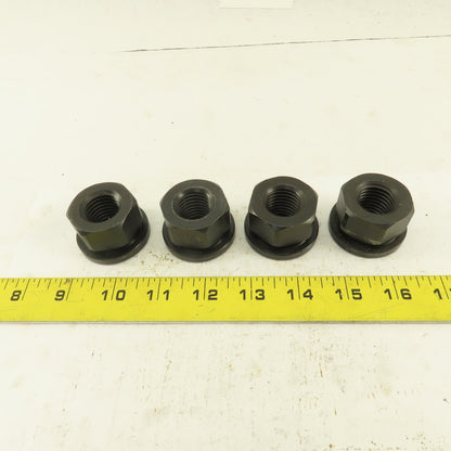 7/8"-9 Hold Down Flange Nut Black Oxide Lot Of 4