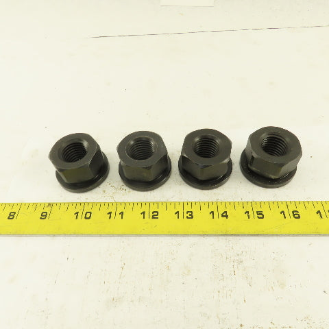 7/8"-9 Hold Down Flange Nut Black Oxide Lot Of 4