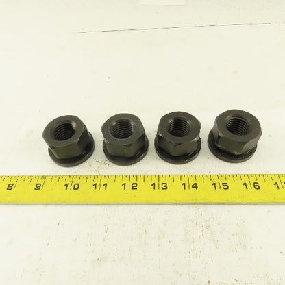 7/8"-9 Hold Down Flange Nut Black Oxide Lot Of 4