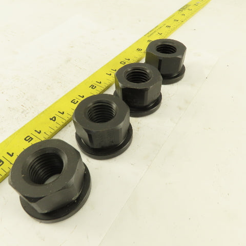 7/8"-9 Hold Down Flange Nut Black Oxide Lot Of 4