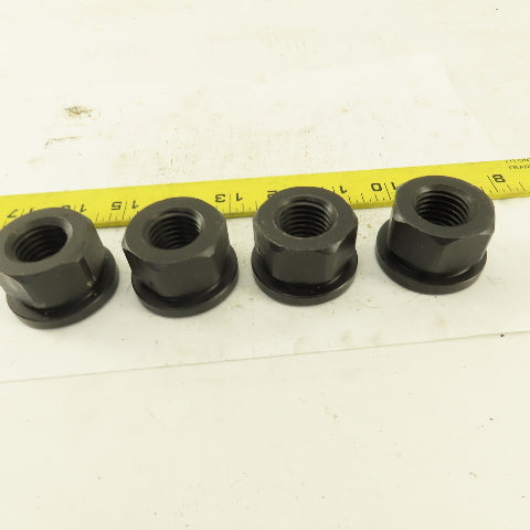 7/8"-9 Hold Down Flange Nut Black Oxide Lot Of 4
