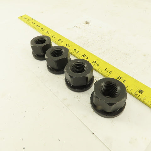 7/8"-9 Hold Down Flange Nut Black Oxide Lot Of 4