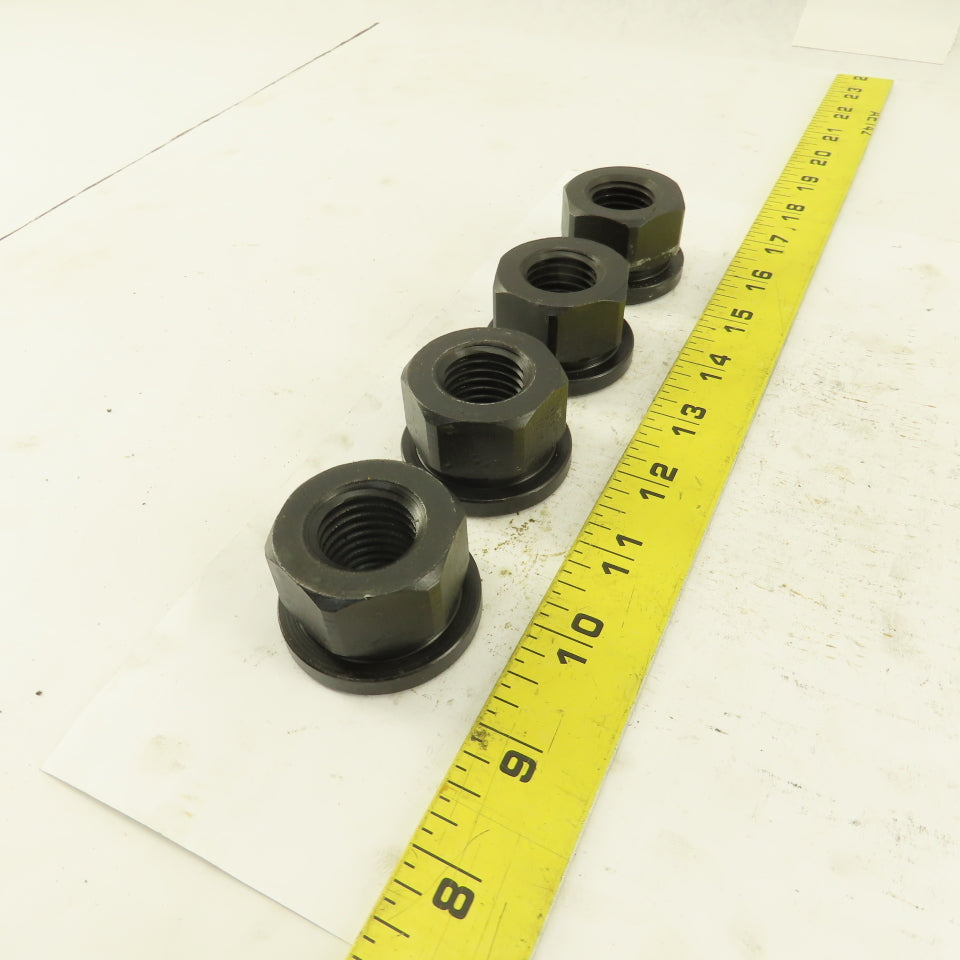 7/8"-9 Hold Down Flange Nut Black Oxide Lot Of 4
