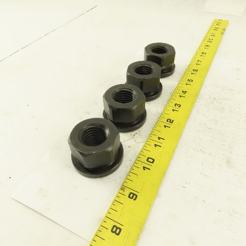 7/8"-9 Hold Down Flange Nut Black Oxide Lot Of 4