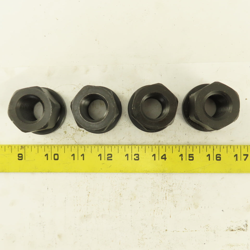 7/8"-9 Hold Down Flange Nut Black Oxide Lot Of 4