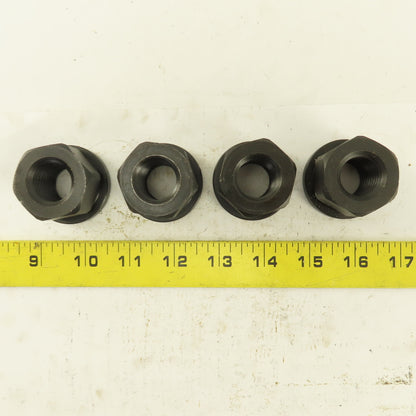 7/8"-9 Hold Down Flange Nut Black Oxide Lot Of 4