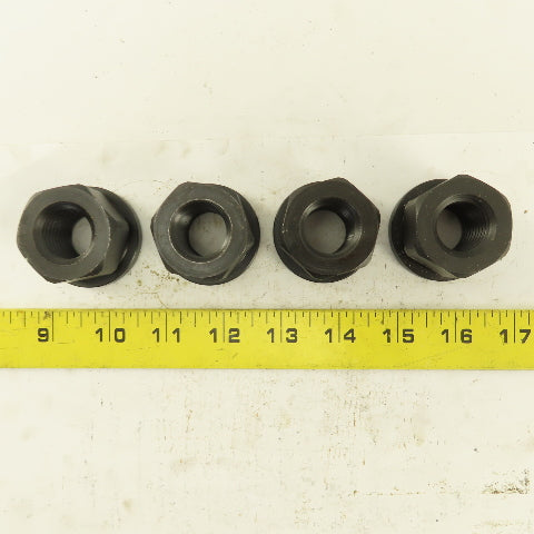 7/8"-9 Hold Down Flange Nut Black Oxide Lot Of 4