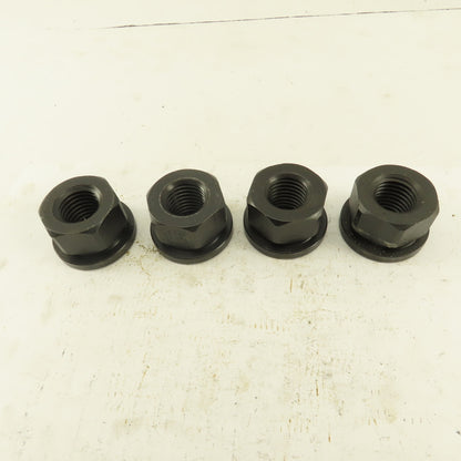 7/8"-9 Hold Down Flange Nut Black Oxide Lot Of 4