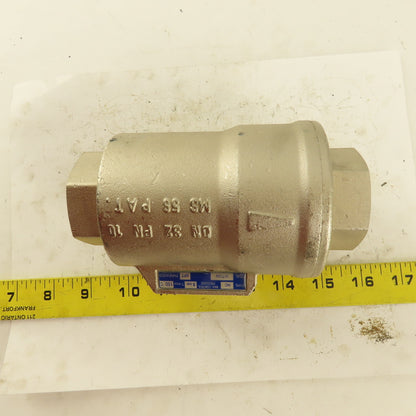 OML Automation 1-1/4" NPT Stainless Steel Pneumatic Valve 8 Bar