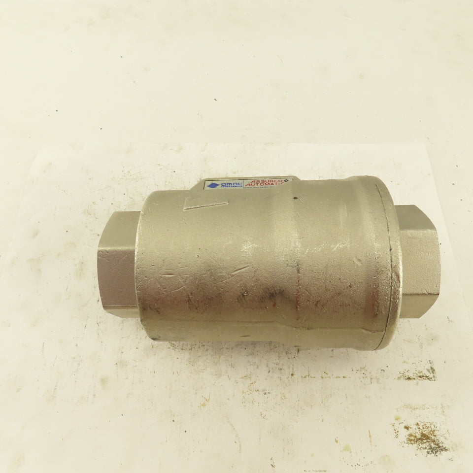 OML Automation 1-1/4" NPT Stainless Steel Pneumatic Valve 8 Bar