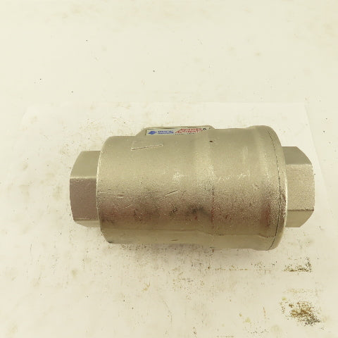 OML Automation 1-1/4" NPT Stainless Steel Pneumatic Valve 8 Bar