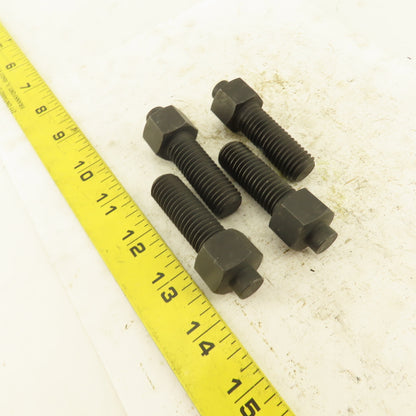 5/8-11 x 2-5/8" Clamp Rest Button Bolt No Jam Nut Lot Of 4