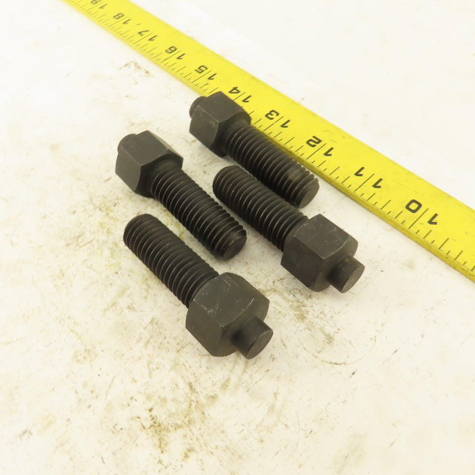 5/8-11 x 2-5/8" Clamp Rest Button Bolt No Jam Nut Lot Of 4