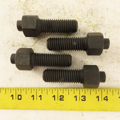 5/8-11 x 2-5/8" Clamp Rest Button Bolt No Jam Nut Lot Of 4