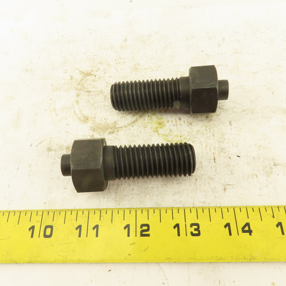3/4-10 x 2-1/2" Clamp Rest Button Bolt No Jam Nut Lot Of 2