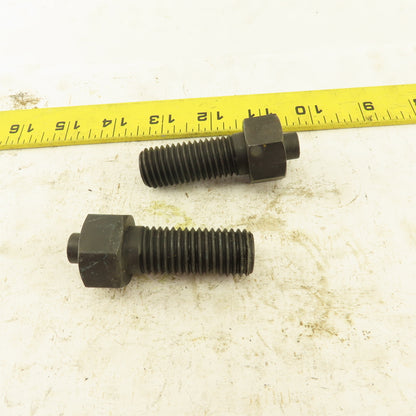 3/4-10 x 2-1/2" Clamp Rest Button Bolt No Jam Nut Lot Of 2