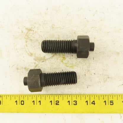 3/4-10 x 2-1/2" Clamp Rest Button Bolt No Jam Nut Lot Of 2