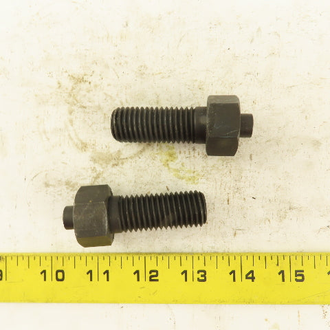 3/4-10 x 2-1/2" Clamp Rest Button Bolt No Jam Nut Lot Of 2