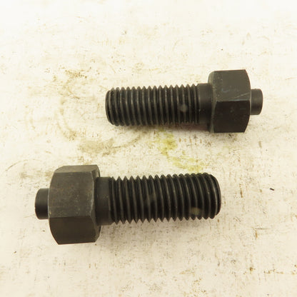 3/4-10 x 2-1/2" Clamp Rest Button Bolt No Jam Nut Lot Of 2