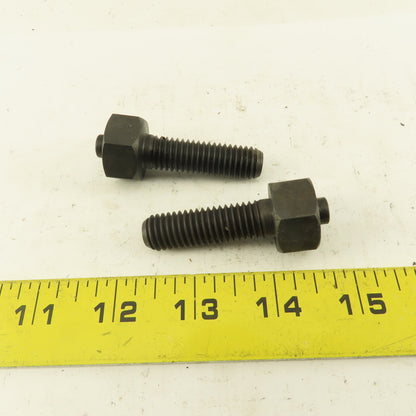 1/2-13 x 2-1/8" Clamp Rest Button Bolt No Jam Nut Lot Of 2