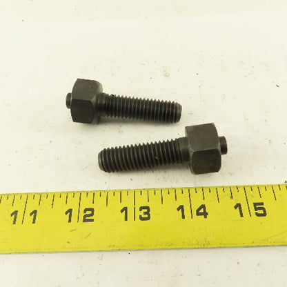1/2-13 x 2-1/8" Clamp Rest Button Bolt No Jam Nut Lot Of 2