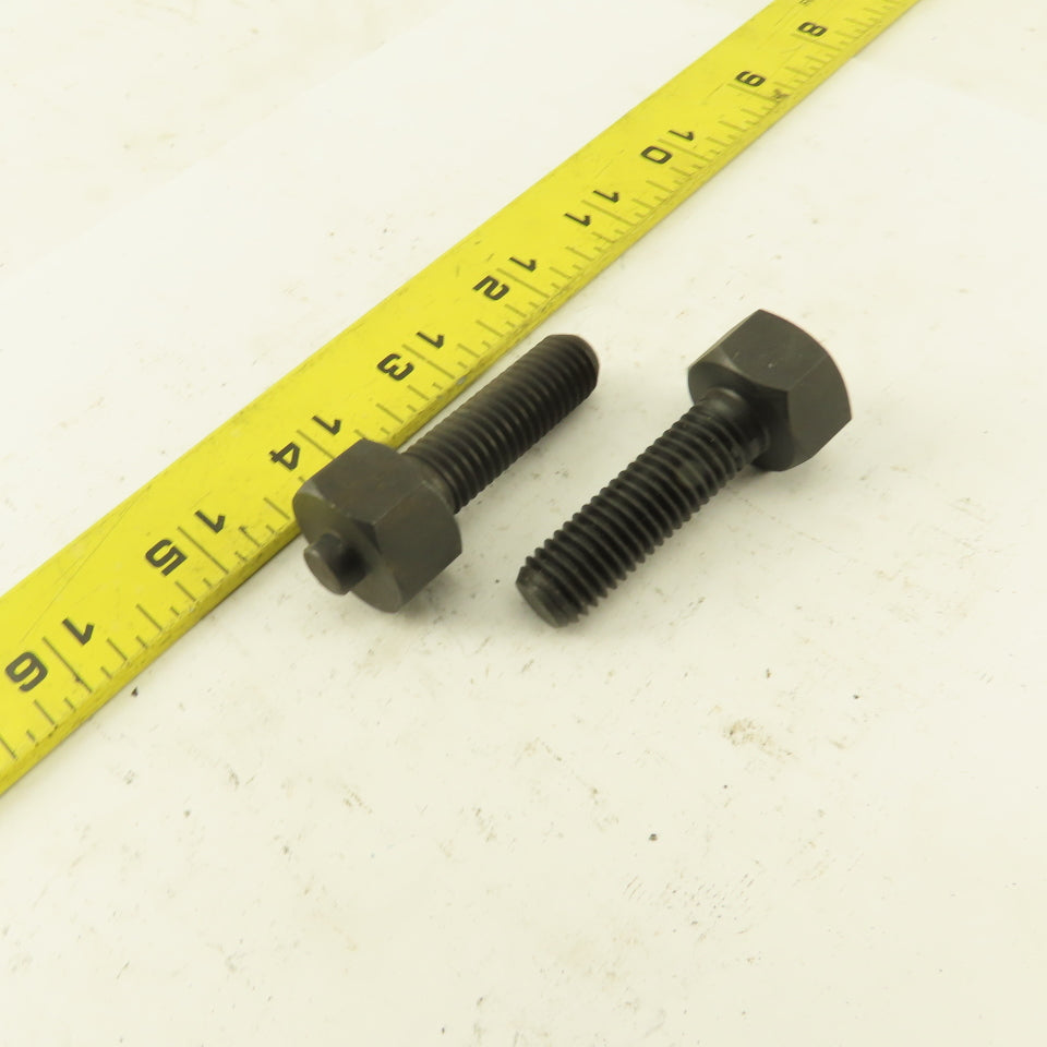 1/2-13 x 2-1/8" Clamp Rest Button Bolt No Jam Nut Lot Of 2