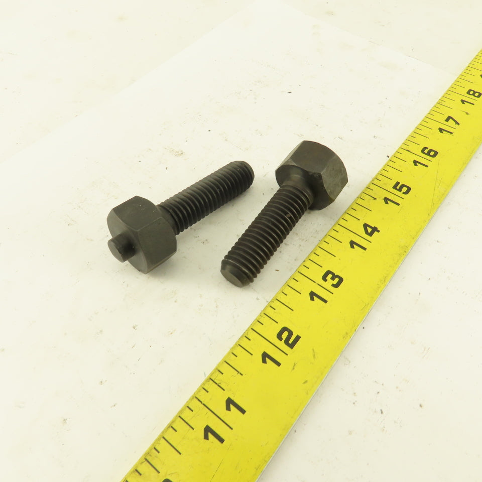 1/2-13 x 2-1/8" Clamp Rest Button Bolt No Jam Nut Lot Of 2