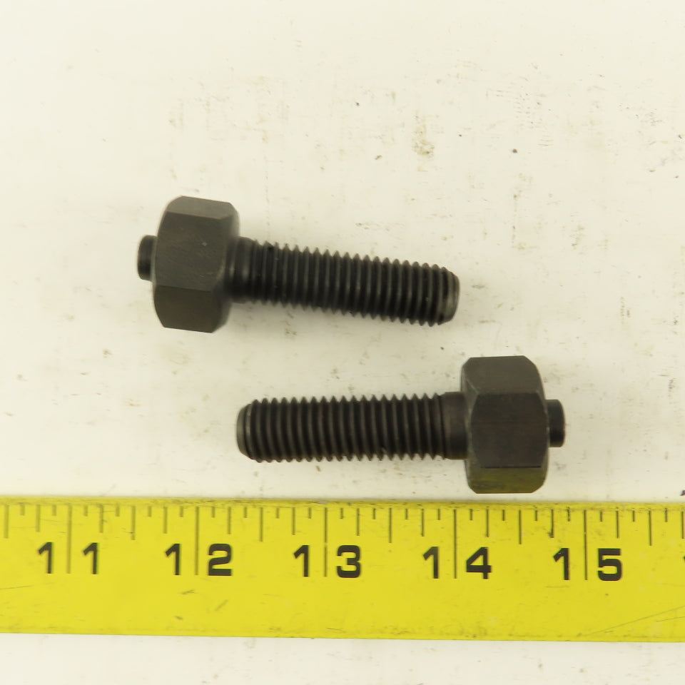1/2-13 x 2-1/8" Clamp Rest Button Bolt No Jam Nut Lot Of 2
