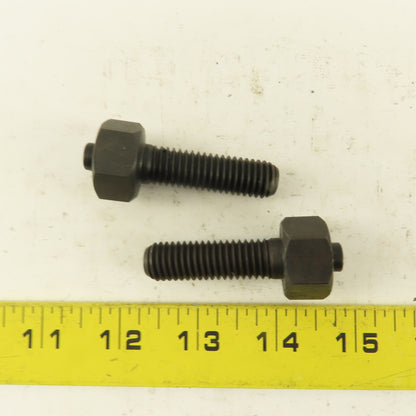 1/2-13 x 2-1/8" Clamp Rest Button Bolt No Jam Nut Lot Of 2