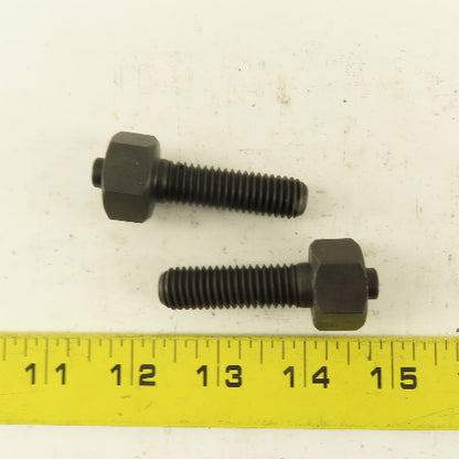 1/2-13 x 2-1/8" Clamp Rest Button Bolt No Jam Nut Lot Of 2