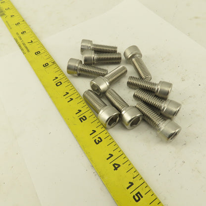 M12-1.75 Pitch x 30mm Type 18-8 Stainless Steel Socket Head Cap Screw Lot Of 10
