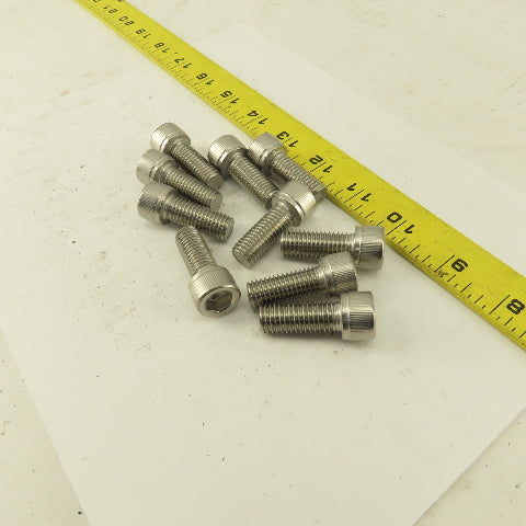 M12-1.75 Pitch x 30mm Type 18-8 Stainless Steel Socket Head Cap Screw Lot Of 10