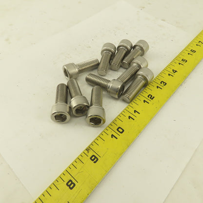 M12-1.75 Pitch x 30mm Type 18-8 Stainless Steel Socket Head Cap Screw Lot Of 10