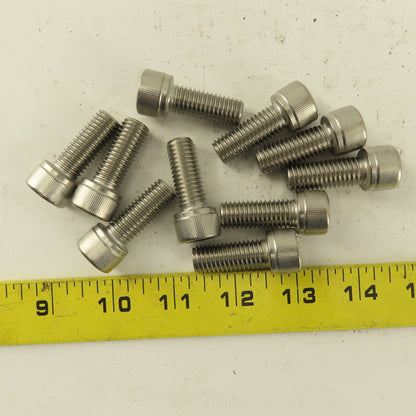M12-1.75 Pitch x 30mm Type 18-8 Stainless Steel Socket Head Cap Screw Lot Of 10