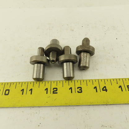 Jergens 29318 Style Relieved Locating Pin 3/8" x 1/2" Slip Fit Lot Of 4